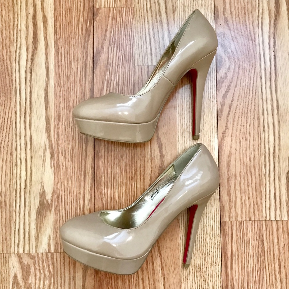 Nude Platform Heels